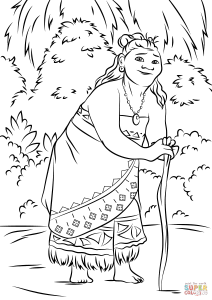 Vaiana coloring pages to download for free