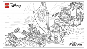 Vaiana coloring pages for kids