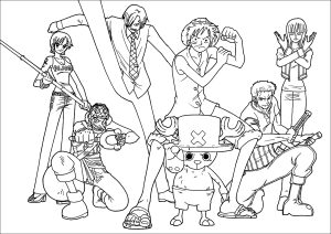 coloring-page-one-piece-free-to-color-for-children