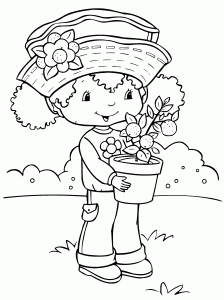 Strawberry Shortcake coloring pages to print for free - Strawberry  Shortcake Kids Coloring Pages