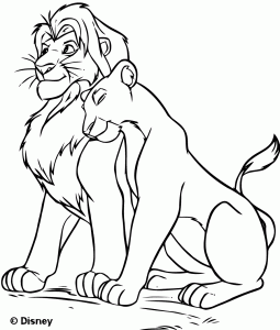 lion family coloring pages