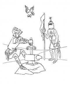Merlin the Enchanter coloring pages to download