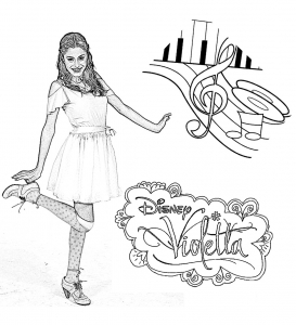 9900 Disney Violetta Coloring Pages  HD