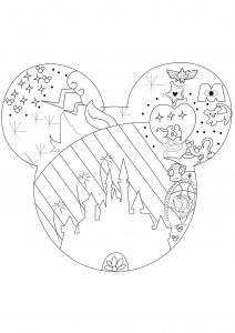 Princesse Disney - Coloriages Difficiles pour Adultes & Enfants