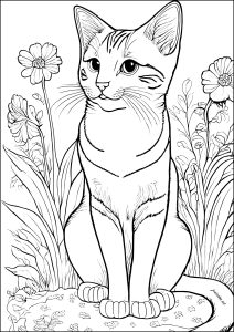 Dibujos para colorear de gatos para imprimir y colorear