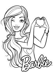 Barbie para colorir  Barbie coloring pages, Barbie drawing