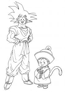 Desenhos para colorir do Pequeno Goku em Dragon Ball Z - Desenhos para  colorir gratuitos para imprimir