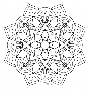 Desenho de Mandala 34 para Colorir - Colorir.com