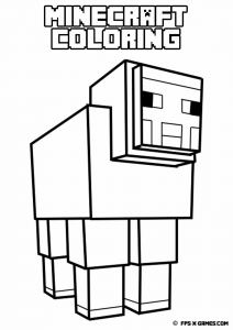 Desenho Minecraft grátis para descarregar e colorir - Minecraft