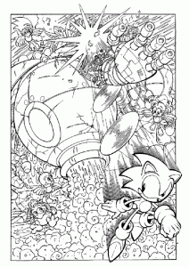 Escuro Sonic Páginas para colorir folhas de colorir gratuitas