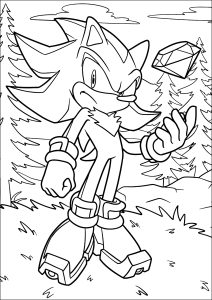 Metal Sonic é gratuito para baixar ou imprimir e simples de colorir