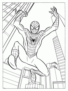 Imagem do Homem-Aranha para descarregar e colorir