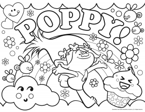 Les Trolls : Princesse Poppy  Coloriage trolls, Coloriage, Coloriage disney