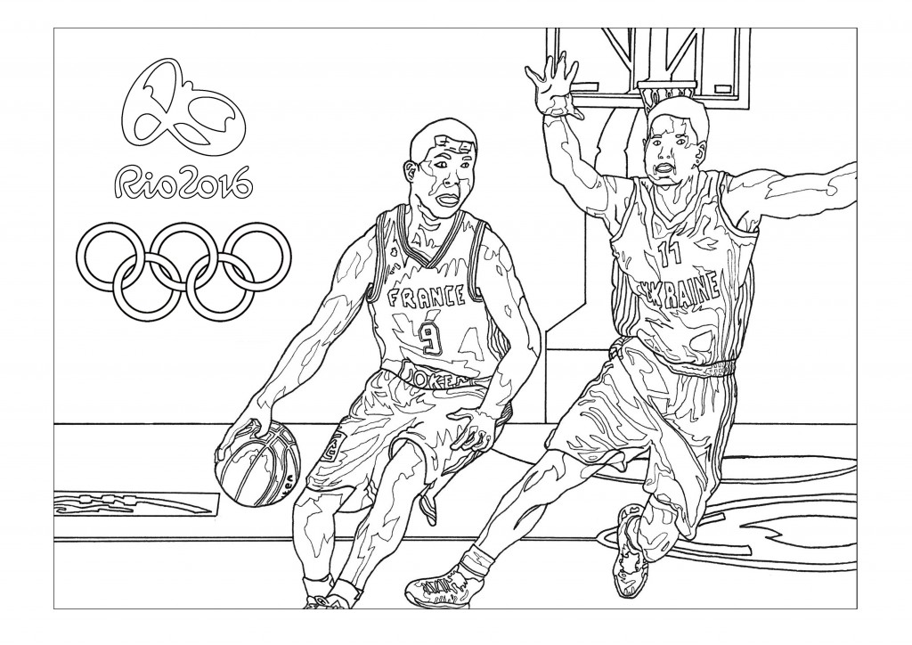 Football at the Summer Olympics coloring page printable game