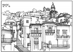 Aldeia grega - Arquitetura e casa - Coloring Pages for Adults