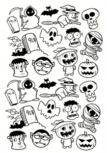 57 Desenhos do Halloween para Colorir/Pintar (Grátis)
